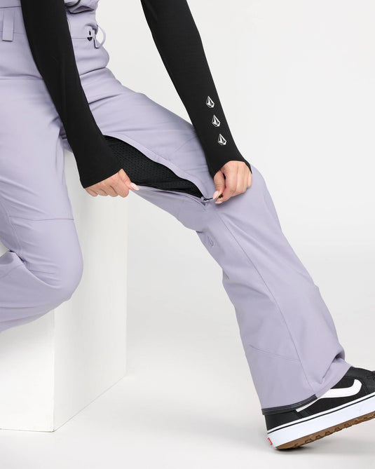 Volcom Women's Swift Bib Overall Snow Pants Lavender Aura H1352606-LVA