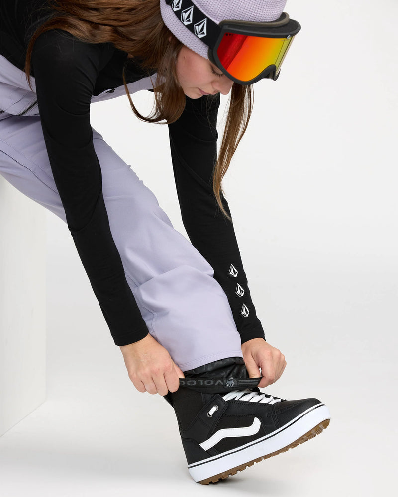 Load image into Gallery viewer, Volcom Women&#39;s Swift Bib Overall Snow Pants Lavender Aura H1352606-LVA
