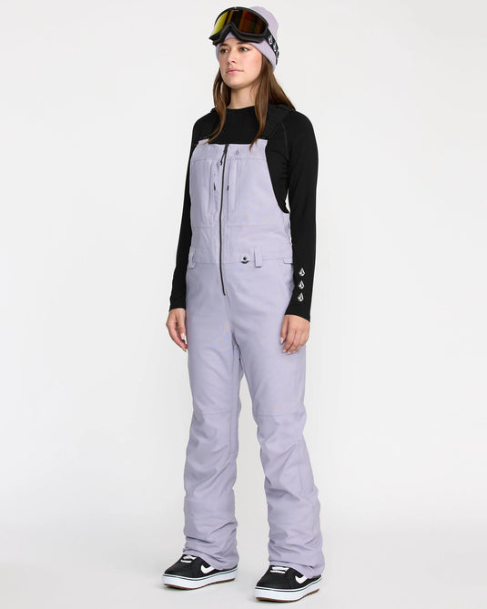 Volcom Women's Swift Bib Overall Snow Pants Lavender Aura H1352606-LVA