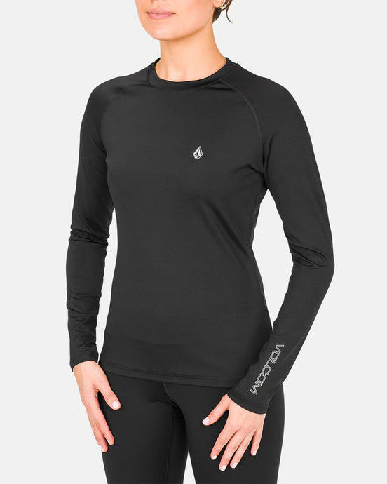 Volcom Women's V-Science Base Layer Top Black H2152502-BLK