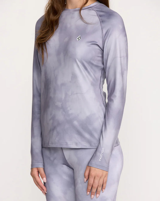 Volcom Women's V-Science Base Layer Top Lavender Aura H2152502-LVA