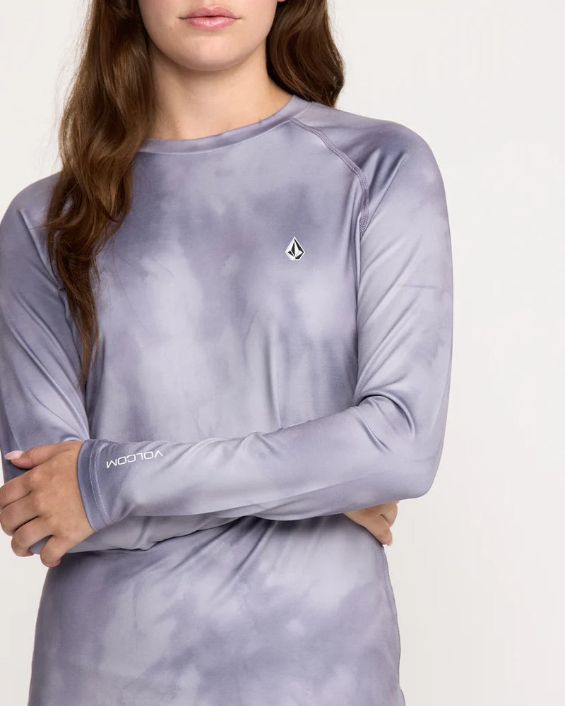 Load image into Gallery viewer, Volcom Women&#39;s V-Science Base Layer Top Lavender Aura H2152502-LVA
