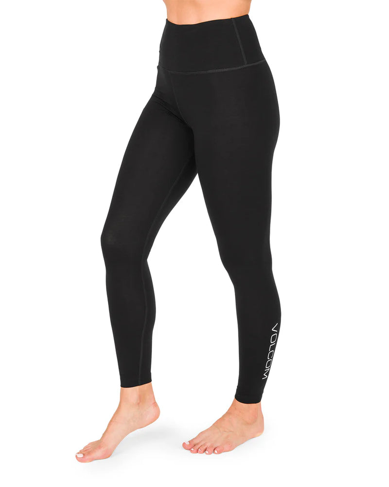 Load image into Gallery viewer, Volcom Women&#39;s Merino Blend Base Layer Pants Black H2252501-BLK
