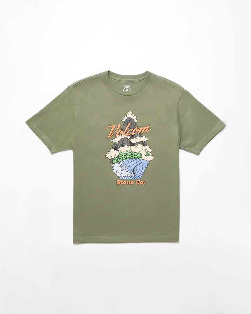 Load image into Gallery viewer, Volcom Kid&#39;s Pnw T-Shirt Light Olive HA412VB8_LTO
