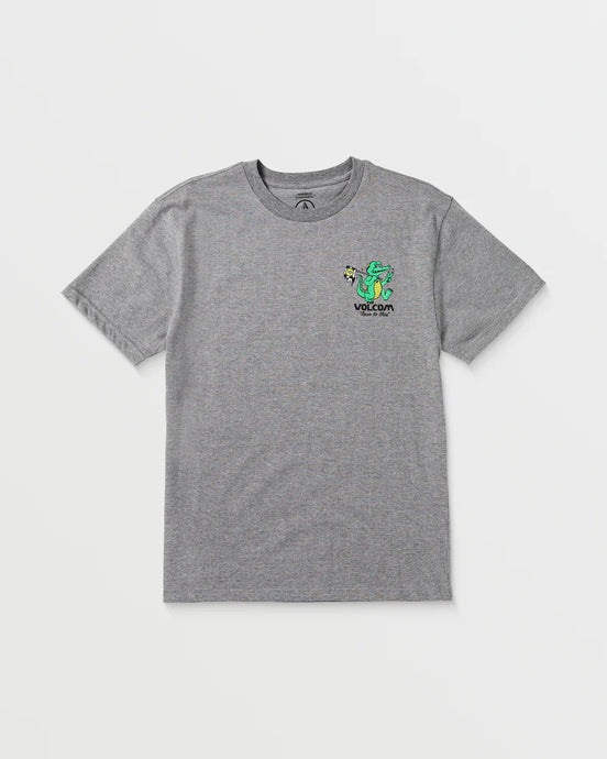 Volcom Kid's Gatomation T-Shirt Grey Heather HA418VB8_GHT