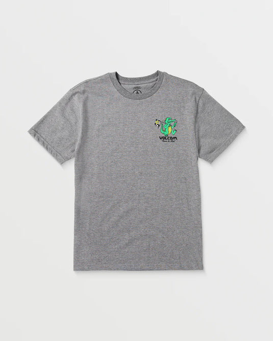 Volcom Kid's Gatomation T-Shirt Grey Heather HA418VB8_GHT