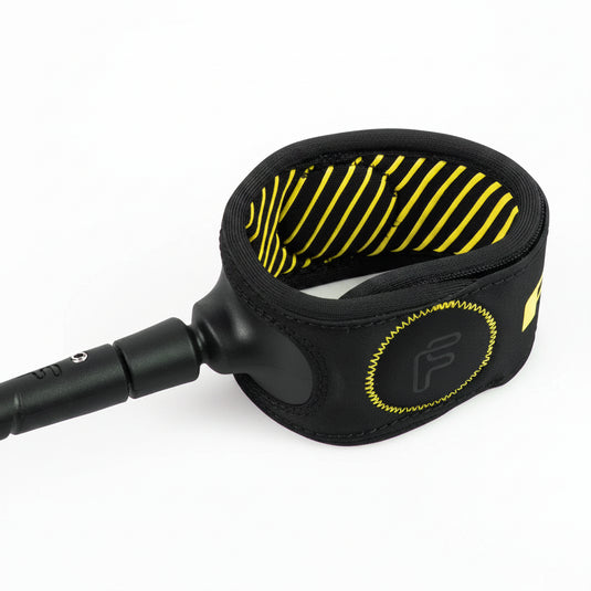 FCS Freedom Helix Surf Leash Comp 6 ft Cyber Lime FHCA-CBL-06F