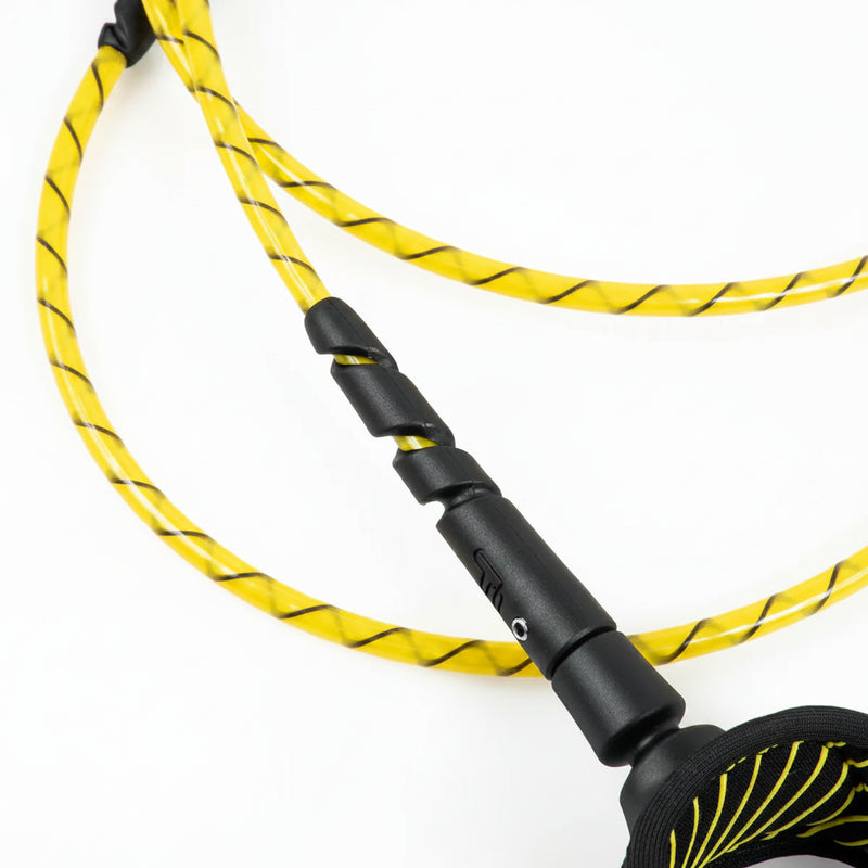 Load image into Gallery viewer, FCS Freedom Helix Surf Leash Comp 6 ft Cyber Lime FHCA-CBL-06F
