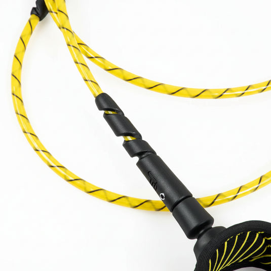 FCS Freedom Helix Surf Leash Comp 6 ft Cyber Lime FHCA-CBL-06F