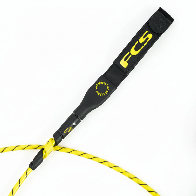 Load image into Gallery viewer, FCS Freedom Helix Surf Leash Comp 6 ft Cyber Lime FHCA-CBL-06F

