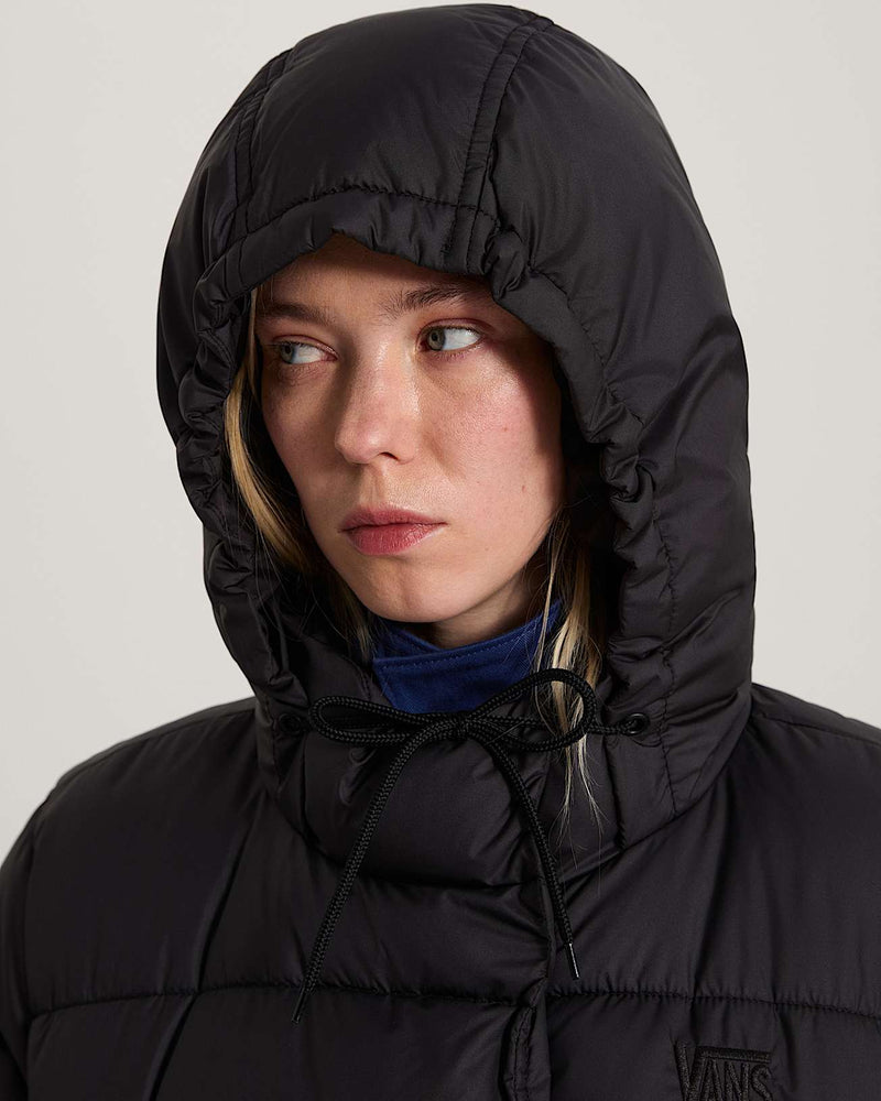 Load image into Gallery viewer, Vans Women's Hillgate Regular Length Puffer Black VN00101QBLK
