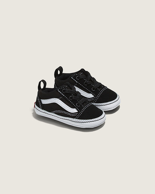 Vans Infant Old Skool Crib Shoes Black/True White VN0A3U8K6BT