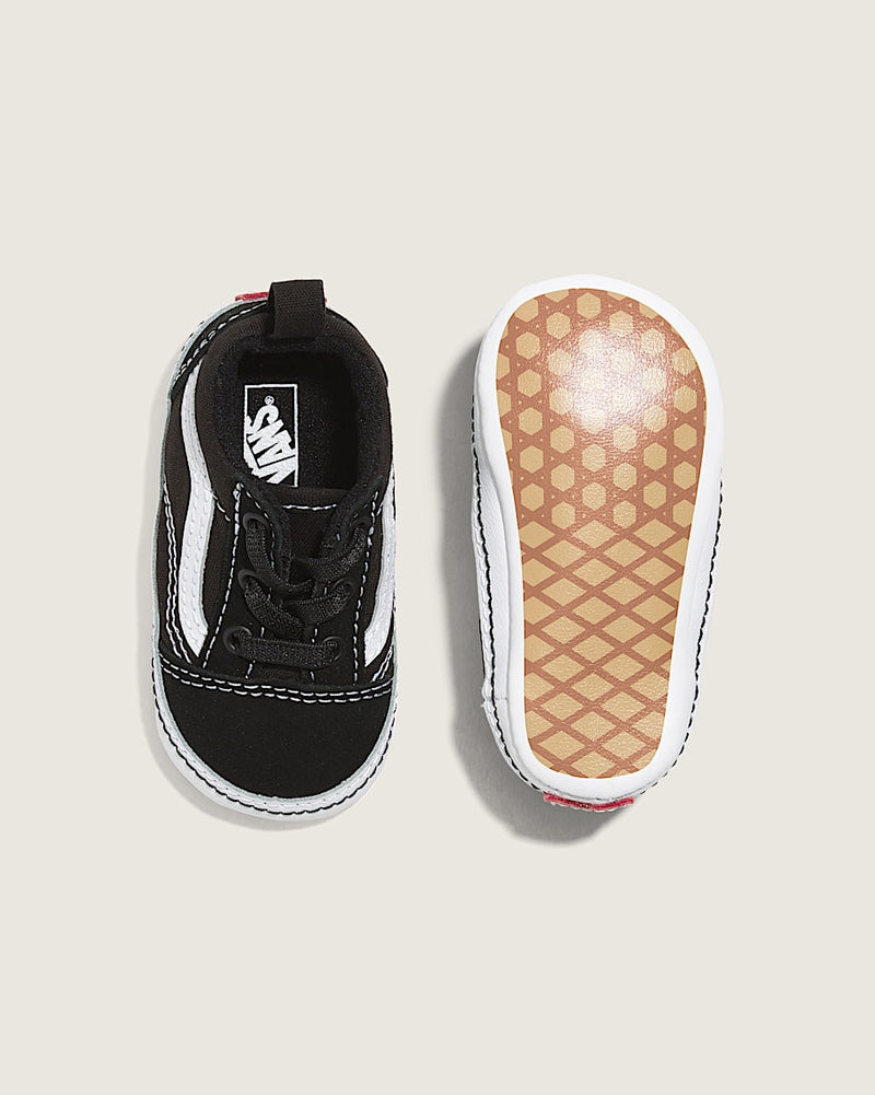 Load image into Gallery viewer, Vans Infant Old Skool Crib Shoes Black/True White VN0A3U8K6BT
