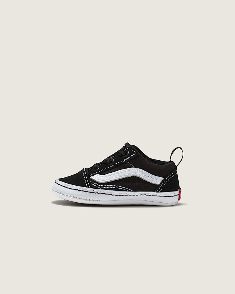 Load image into Gallery viewer, Vans Infant Old Skool Crib Shoes Black/True White VN0A3U8K6BT
