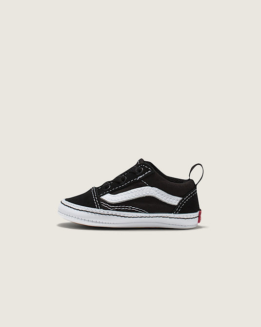 Vans Infant Old Skool Crib Shoes Black/True White VN0A3U8K6BT