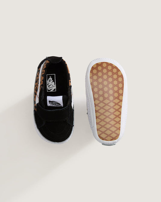 Vans Infant Sk8-Hi Crib Shoes Leopard Black/Brown VN000CRVYS8
