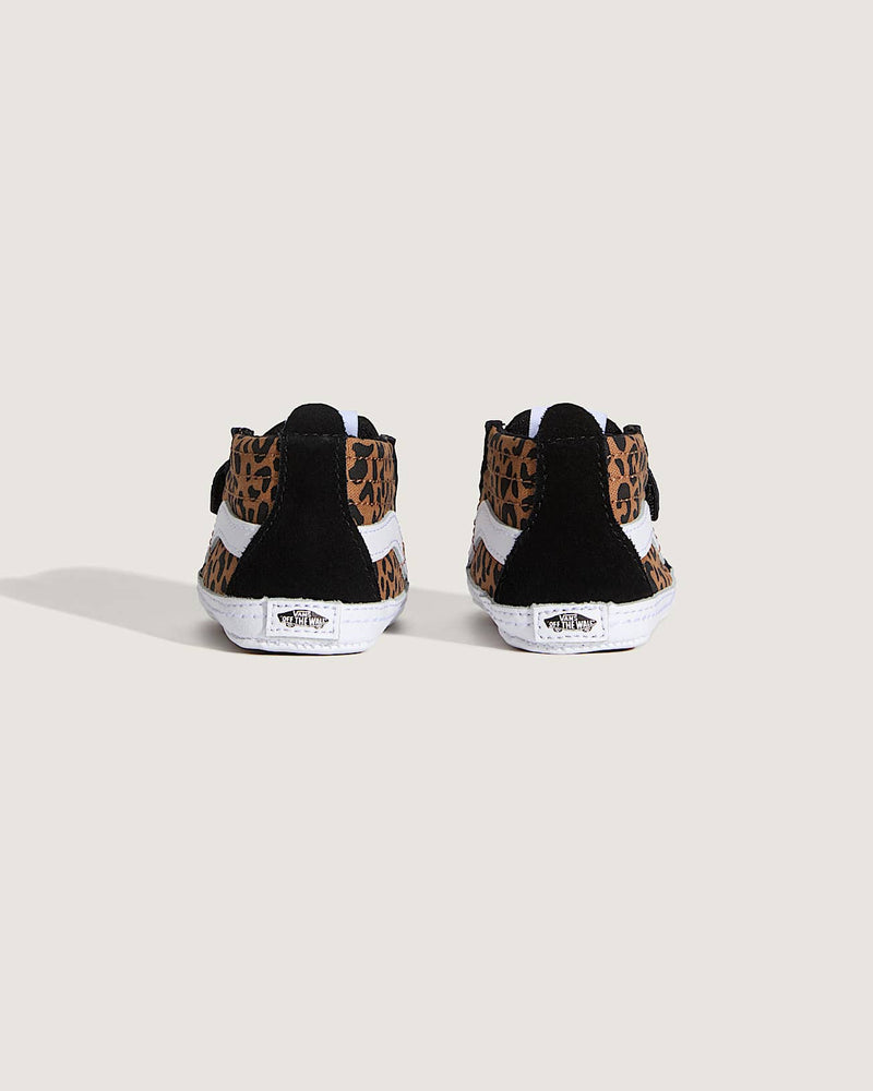 Load image into Gallery viewer, Vans Infant Sk8-Hi Crib Shoes Leopard Black/Brown VN000CRVYS8
