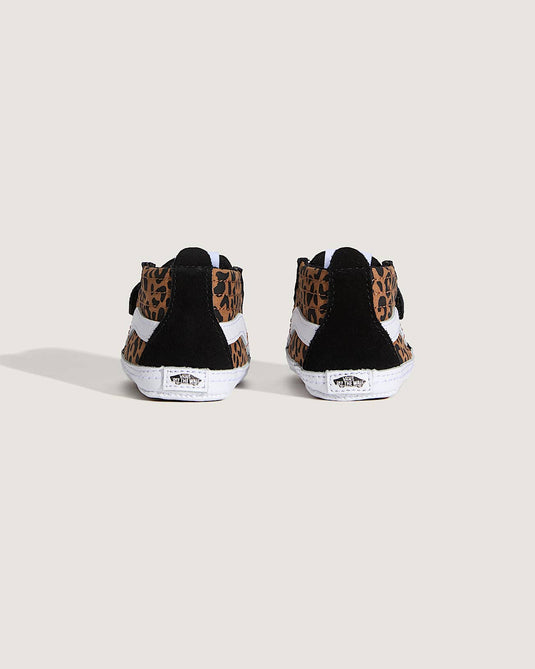Vans Infant Sk8-Hi Crib Shoes Leopard Black/Brown VN000CRVYS8