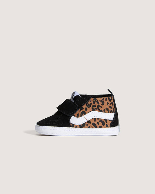 Vans Infant Sk8-Hi Crib Shoes Leopard Black/Brown VN000CRVYS8