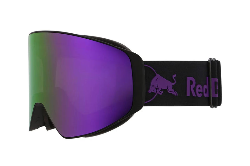 Load image into Gallery viewer, Red Bull Unisex Spect Jamm Black Snow Goggles Green/Purple Mirror JAMM-13PU2
