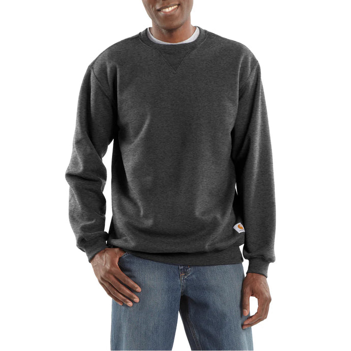 Carhartt Mens' Loose Fit Midweight Crewneck Sweatshirt Carbon Heather K124-026