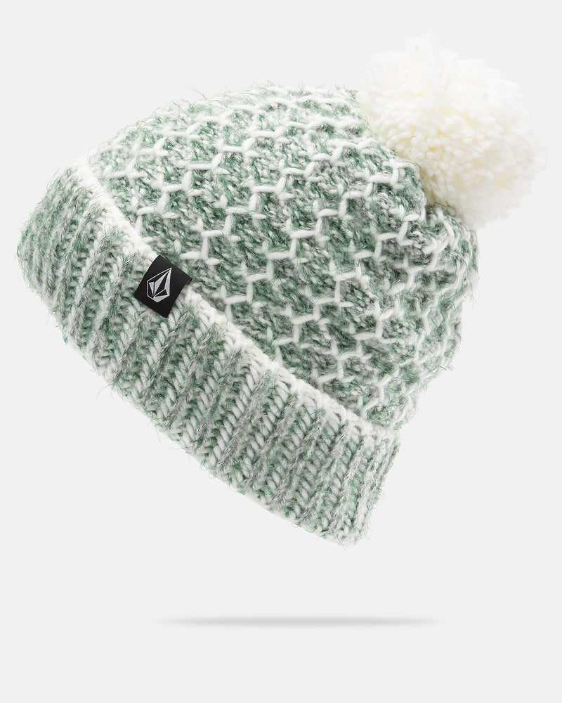 Load image into Gallery viewer, Volcom Women's Frosty Top Beanie Light Green K5852652-LRN
