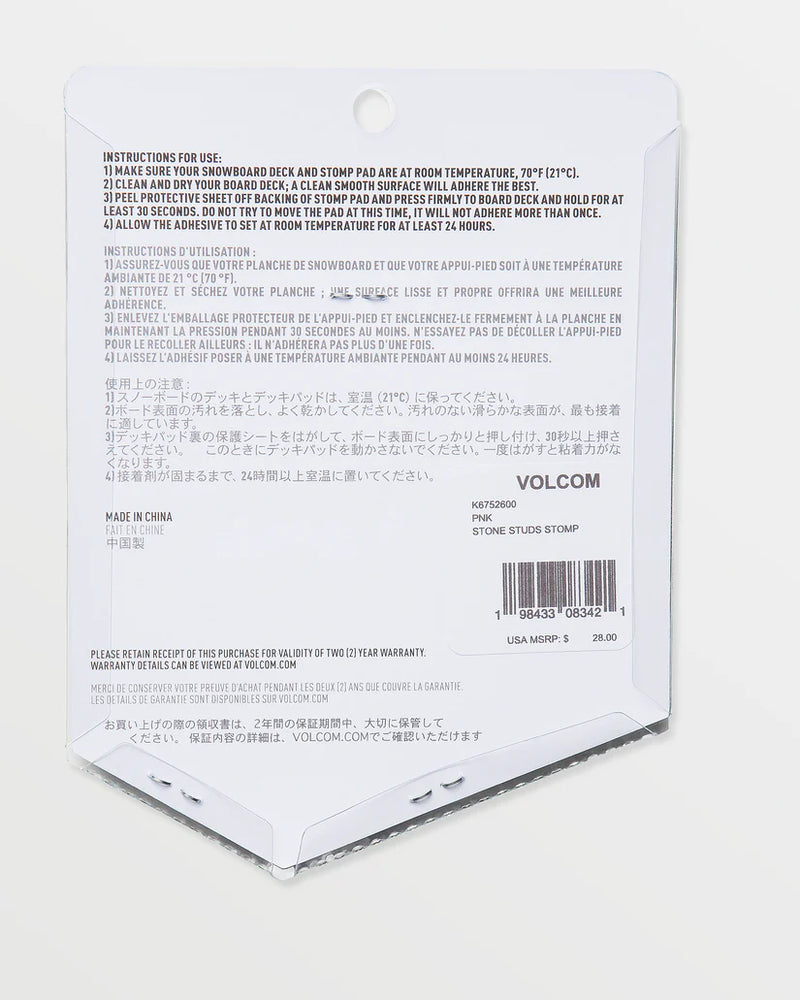 Load image into Gallery viewer, Volcom Stone Studs Stomp Pad Pink K6752600_PNK
