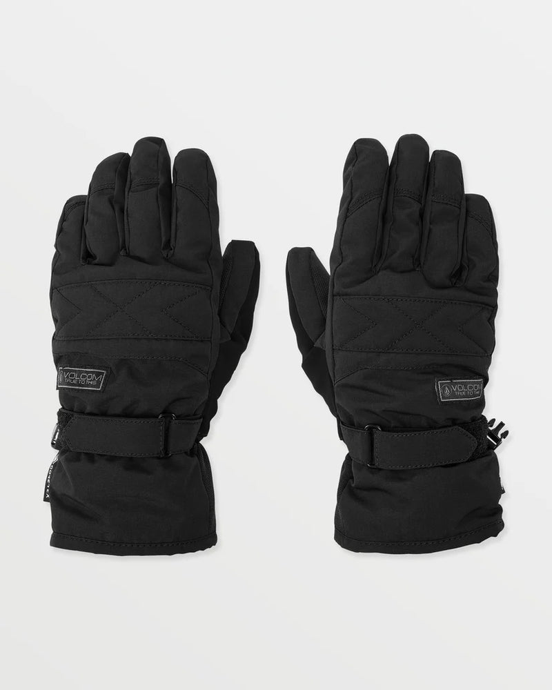 Load image into Gallery viewer, Volcom Women&#39;s Peep Gore-Tex Snow Gloves Black K6852504-BLK
