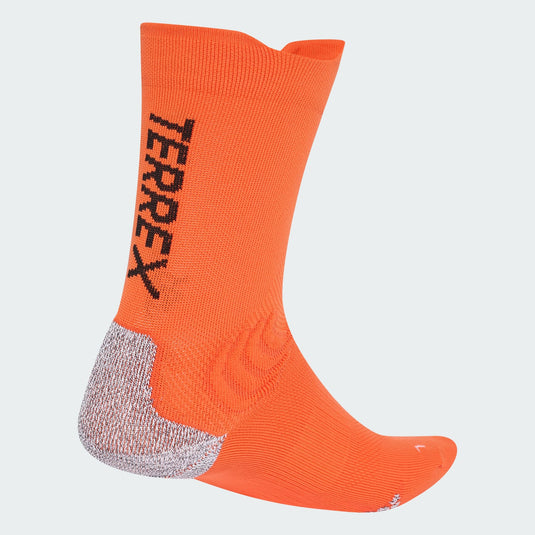 Adidas Terrex Men's Xperior Trail CLIMACOOL Mid-Rise Hiking Socks Semi Impact Orange/White KR6417