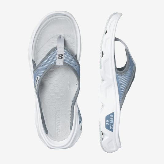 Salomon Men's Reelax Break 6.0 Flip Flops Blue Ashes/White/Pearl Blue 471111