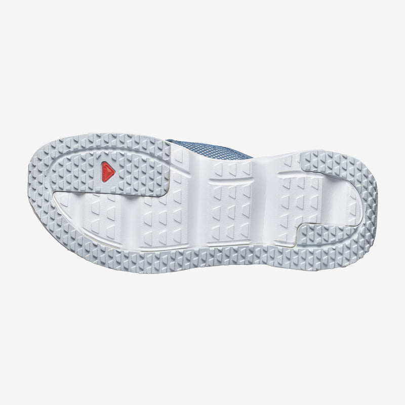 Load image into Gallery viewer, Salomon Men&#39;s Reelax Break 6.0 Flip Flops Blue Ashes/White/Pearl Blue 471111
