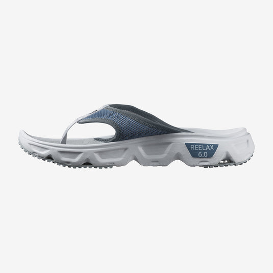 Salomon Men's Reelax Break 6.0 Flip Flops Blue Ashes/White/Pearl Blue 471111