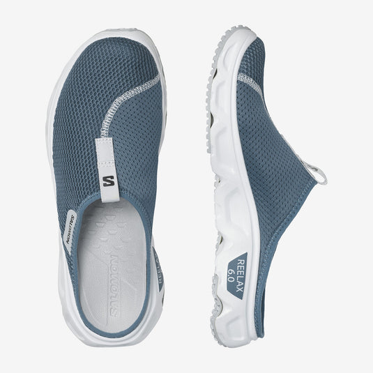 Salomon Men's Reelax Slide 6.0 Slides Blue Ashes/White/Pearl Blue 471123
