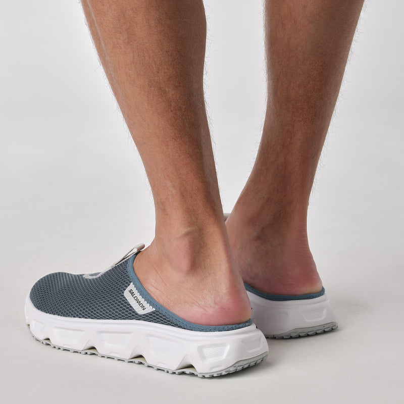 Load image into Gallery viewer, Salomon Men&#39;s Reelax Slide 6.0 Slides Blue Ashes/White/Pearl Blue 471123
