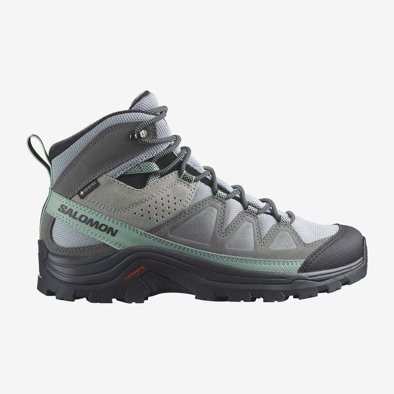 Load image into Gallery viewer, Salomon Women&#39;s Quest Rove Gore-Tex Shoes Quarry/Quiet Shade/Black L47181600
