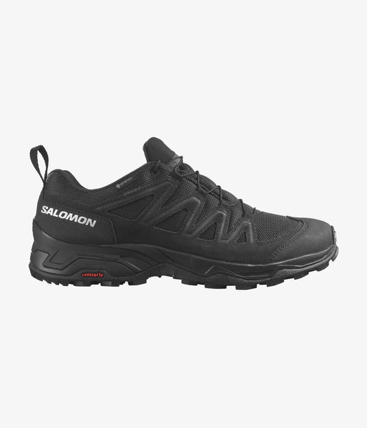 Salomon X Ward Leather Gore-Tex Shoes Black/Black/Black L4718230030