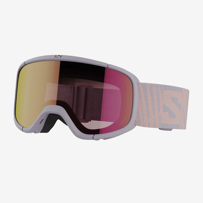 Load image into Gallery viewer, Salomon Kids' Lumi (6-12 Years) Goggles Evening Haze/Ruby L47253800
