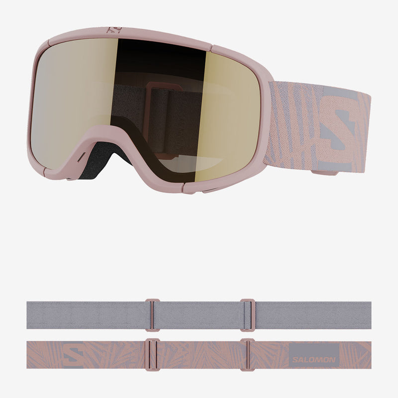 Load image into Gallery viewer, Salomon Kids' Lumi (6-12 Years) Goggles Tropical Peach/Gold L47254200

