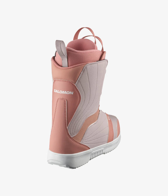 Salomon Women's Pearl BOA Snowboard Boots Ash Rose/Lilac Ash/White L47266000