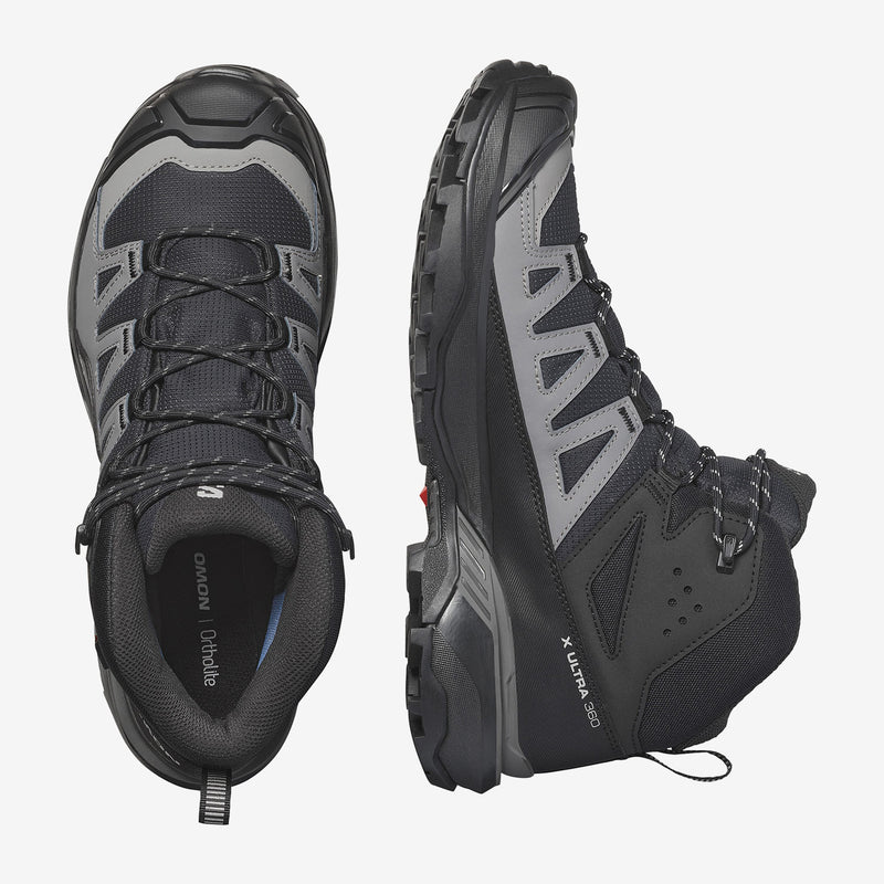 Load image into Gallery viewer, Salomon Men&#39;s X Ultra 360 Mid Gore-Tex Shoes Black/Magnet L47447600
