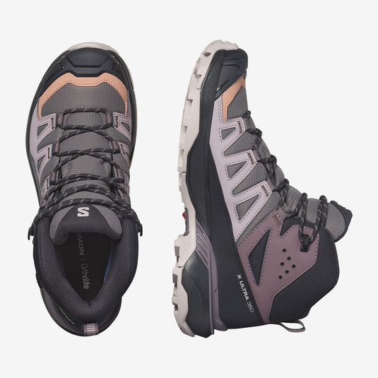Salomon Women's X Ultra 360 Mid Gore-Tex Plum Kitten/Phantom/Cork L47448700
