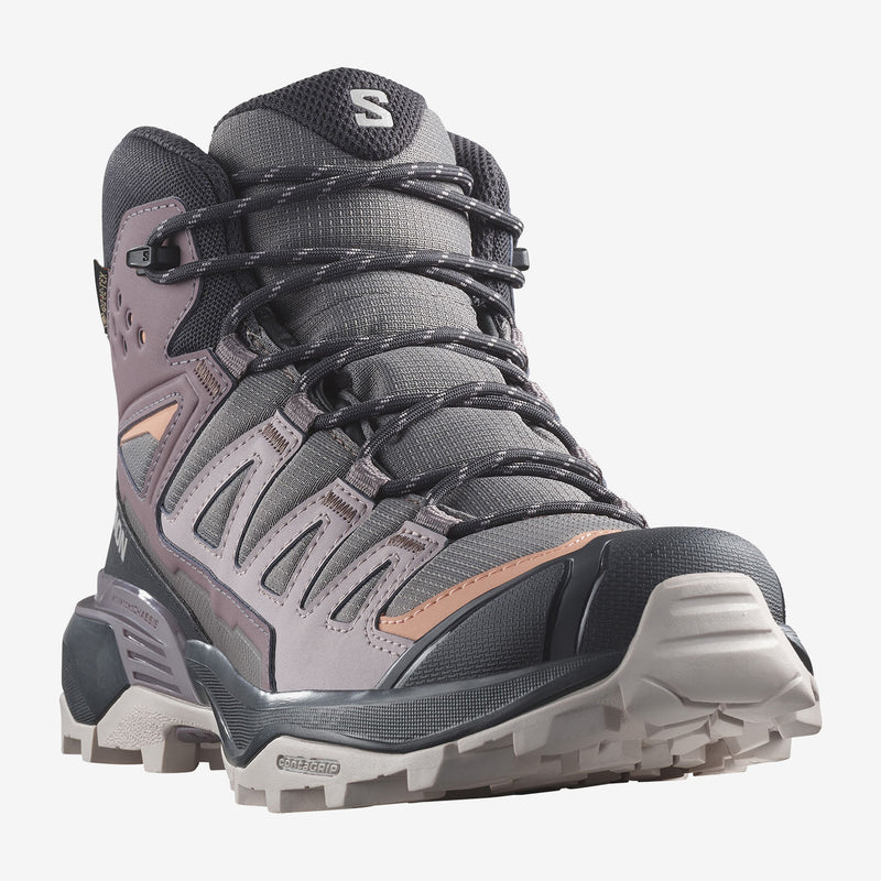 Load image into Gallery viewer, Salomon Women&#39;s X Ultra 360 Mid Gore-Tex Plum Kitten/Phantom/Cork L47448700

