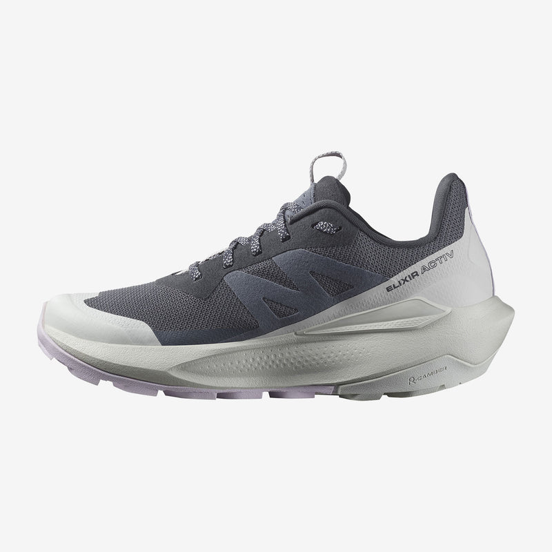Load image into Gallery viewer, Salomon Women&#39;s Elixir Activ Gore-Tex India Ink/Glacier Gray/Orchid Petal L47526500
