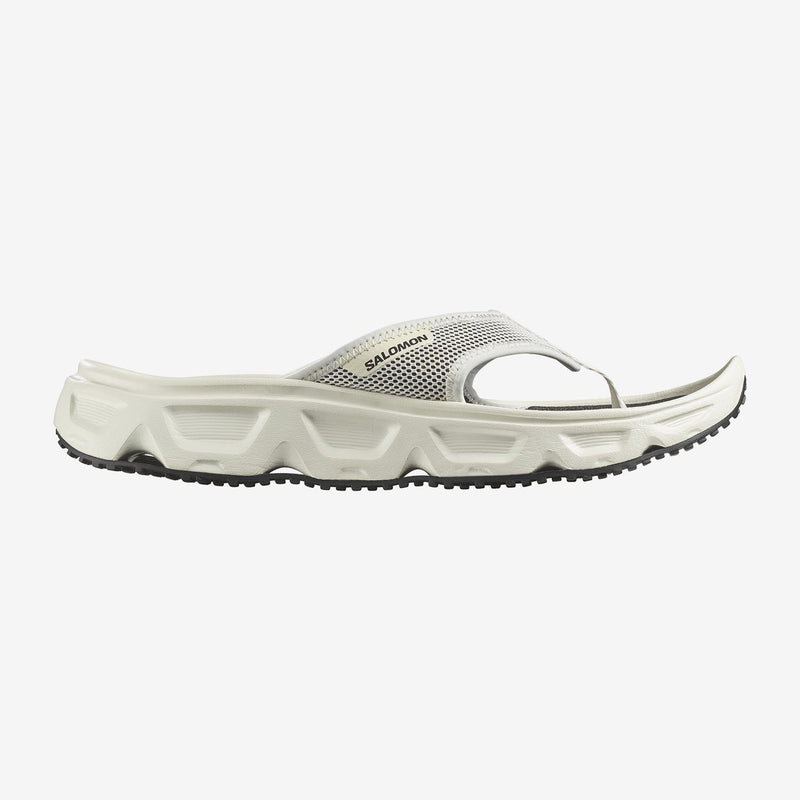 Load image into Gallery viewer, Salomon Men&#39;s Reelax Break 6.0 Flip Flops Vanilla Ice/Vanilla Ice/Black 477415
