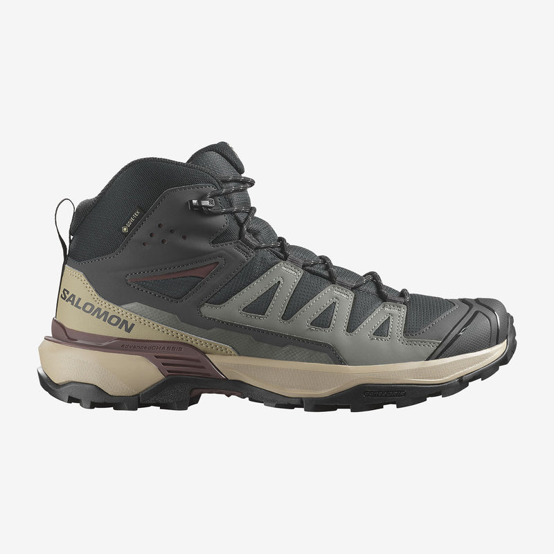 Load image into Gallery viewer, Salomon Men&#39;s X Ultra 360 Mid Gore-Tex Shoes Phantom/Desert Tan/Rum Raisin L47743300
