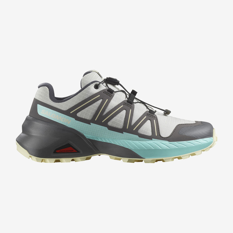 Load image into Gallery viewer, Salomon Women&#39;s Speedcross Peak Shoes Icicle/Castlerock/Aruba Blue L47790300

