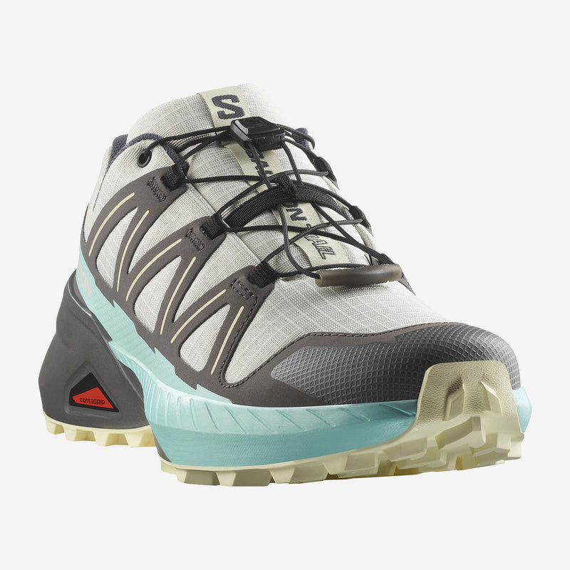 Load image into Gallery viewer, Salomon Women&#39;s Speedcross Peak Shoes Icicle/Castlerock/Aruba Blue L47790300
