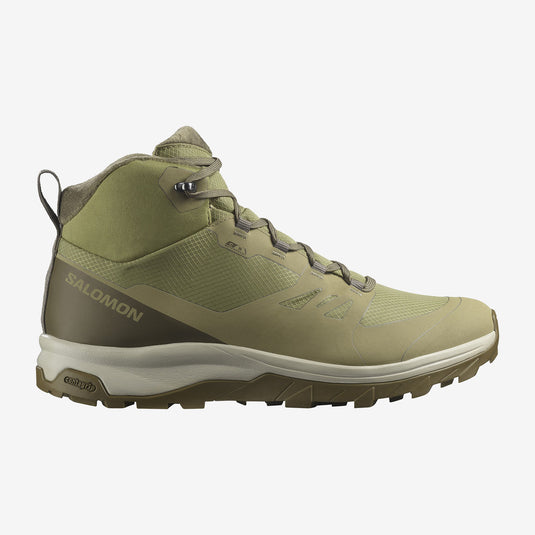 Salomon Men's Outsnap Climasalomon Waterproof Shoes Aloe/Stone Gray/Coyote Brown L47854000