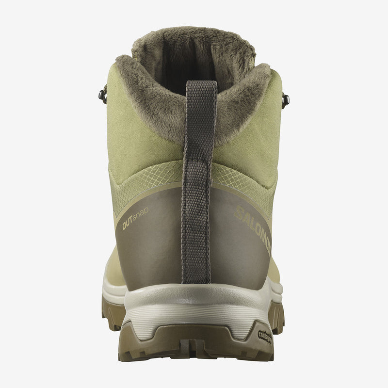 Load image into Gallery viewer, Salomon Men&#39;s Outsnap Climasalomon Waterproof Shoes Aloe/Stone Gray/Coyote Brown L47854000
