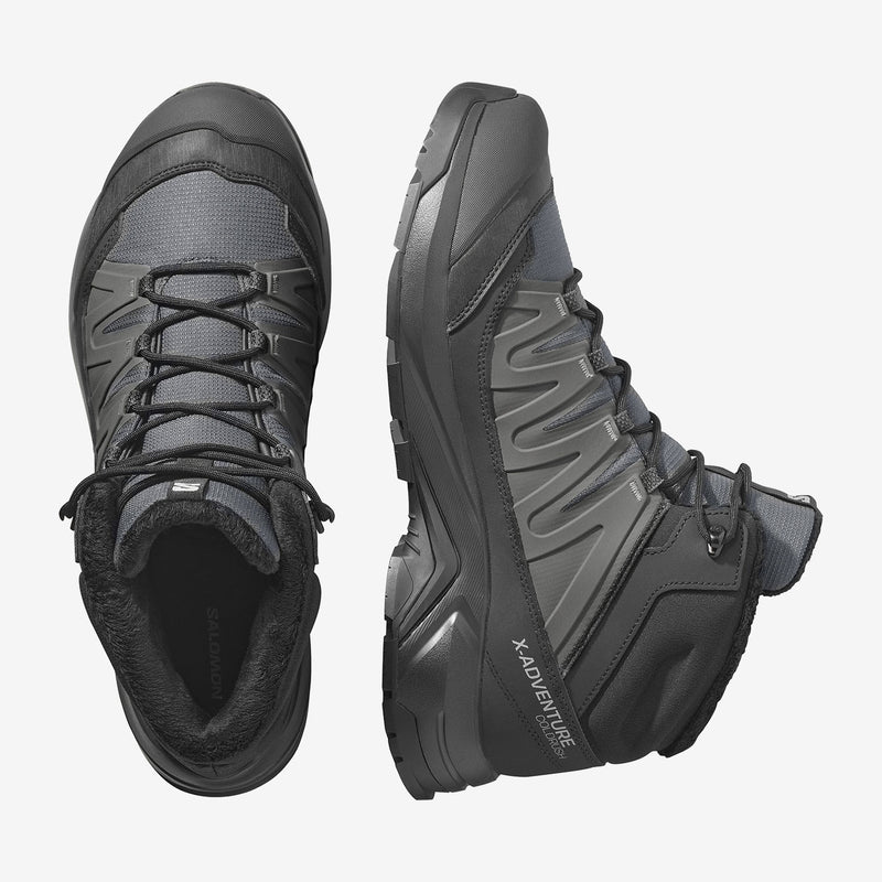 Load image into Gallery viewer, Salomon Men&#39;s X Adventure Coldrush WP Shoes Asphalt/Black/Alloy L4785600029
